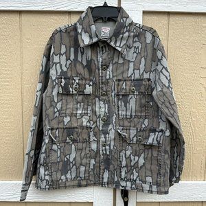 Vintage Pointer Trebark Camo Shirt Jacket Camouflage Hunting Men’s Size Medium